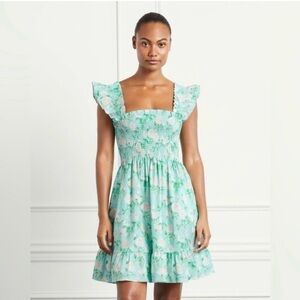 Hill House Elizabeth Nap Dress - blue roses